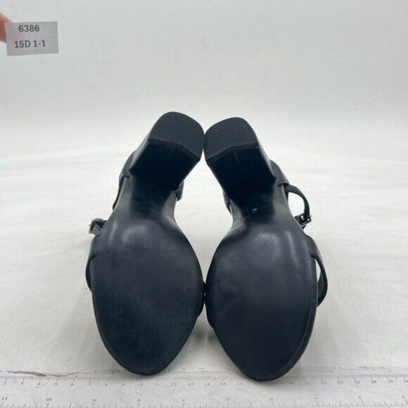 Classic Black Vegan Suede Platform Sandals Open Toe Ankle  FSJ Women Fashion Chunky Heels Sandals with Ankle Straps Open Toe Shoes
